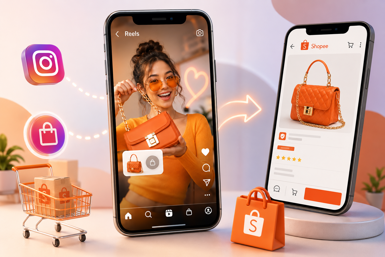 Instagram e Shopee: a nova ponte entre conteúdo e compra
